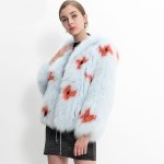 画像9: Real Raccoon Bambi  floral fur coat リアルラクーンファーニット バンビフローラル ファーコート (9)