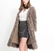 画像1: Women's real lamb fur coat  jacket リアルラムモンゴリアンファーロング丈コート　プラスサイズあり (1)