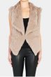 画像3: Women's real Rabbit Product Clothing Fur Vest リアルラビットファーを編み込んだファーベスト (3)