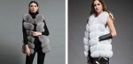 画像15: Women's Real fox fur vest Front 6 block  リアルフォックスファーベスト (15)