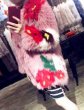 画像6: Real fox fur strawberry big hit color  jacket  fur coat　 リアルフォックスファーストロベリー柄コート　ジャケット (6)