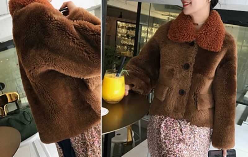 画像8: Spain Merino fur short coat   sheep shepherd lamb jacket  fur coat リアルシープスキンショートコート　ジャケット (8)