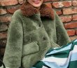画像2: Spain Merino fur short coat   sheep shepherd lamb jacket  fur coat リアルシープスキンショートコート　ジャケット (2)