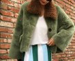 画像5: Spain Merino fur short coat   sheep shepherd lamb jacket  fur coat リアルシープスキンショートコート　ジャケット (5)