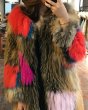 画像2: Real fox fur Haining coat  リアルフォックスファーロングコート　ジャケット (2)