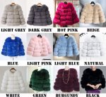 画像2: Real Fox Fur Real Fur Coat リアルフォックスファーコート ショート丈 ブロックスリーブ ボディストライプブロック (2)