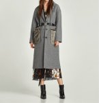画像2: Women's Fur Pocket Slim Long Coat　ポッケトファーがポイントのロングコート　ジャケット (2)