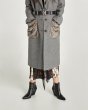 画像3: Women's Fur Pocket Slim Long Coat　ポッケトファーがポイントのロングコート　ジャケット (3)