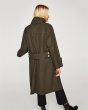 画像3: women 's clothing buckle decoration loose style windbreaker Long Coat　オシャレなボタンがポイントのルーズスタイルロングコート　ジャケット (3)