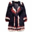 画像1: women 'sfur coat lamb hair weaving fur Coatリアルモンゴリアンロングファーコート　ジャケット (1)