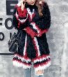 画像2: women 'sfur coat lamb hair weaving fur Coatリアルモンゴリアンロングファーコート　ジャケット (2)