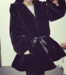 画像4: women'sFake rabbit fur coat fur warm coat フェイクラビットファーコート ジャケット　 (4)