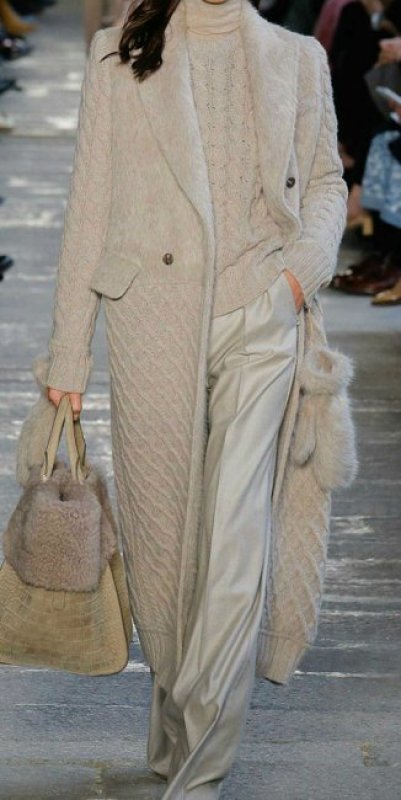 画像4: women's cashmere alpaca sweater coat  カシミア＆アルパカニットロングコート ジャケット　 (4)