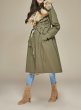 画像3: women's   Real Fox Fur Collar Military Parka Detachable Lining casual Coat long outwear フォックスファー付ロングコート ジャケット　 (3)
