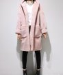 画像4: women's Lamb Wool Hooded Woolen casual Coat ラムウールフーディーロングコート ジャケット　 (4)