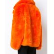 画像7: women'sFake fox fur Solid Color Elegent coatフェイクフォックスファーカラーハーフコート 　ジャケット (7)