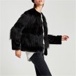 画像2: women's Fake Fox Mink Fur Patchwork  Jackets  coat フェイクフォックスファー&ミンクパッチワークジャケット　コート (2)