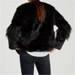 画像3: women's Fake Fox Mink Fur Patchwork  Jackets  coat フェイクフォックスファー&ミンクパッチワークジャケット　コート (3)