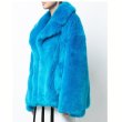 画像4: women'sFake fox fur Solid Color Elegent coatフェイクフォックスファーカラーハーフコート 　ジャケット (4)