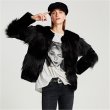 画像4: women's Fake Fox Mink Fur Patchwork  Jackets  coat フェイクフォックスファー&ミンクパッチワークジャケット　コート (4)