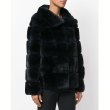 画像4: women'sFake fox fur knitted coat jacket フェイクフォックスファーモコモコハーフコート 　ジャケットプラスサイズあり　 (4)