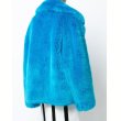 画像5: women'sFake fox fur Solid Color Elegent coatフェイクフォックスファーカラーハーフコート 　ジャケット (5)