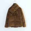 画像1: women'sVelvet Quilted Scarf  Jackets  coat キルティングベルベットストール付きジャケット　コート (1)