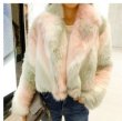画像4: women's Faux fur sweet jacket blouson coat フェイクファーブルゾン　ジャケット　コート (4)