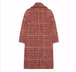 画像2: womens tartancheck  Houndstooth wool coatJacket タータンチェックウールロングコート　ジャケット (2)
