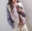 画像4: women's Alpaca wool ＆  Real fox fur jacketリアルフォックスファー＆アルパカジャケット　ブルゾン　コート (4)