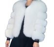 画像3: women's Fake Fox half fur coatフェイクフォックスファーショート　ハーフコートプラス大きなサイズあり (3)