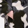 画像4: women's camouflage army green hooded coat sheep sheared female lamb fur long fur coat迷彩カモフラージュフーディー羊毛シープスキンロングコート　プラス大きなサイズあり (4)