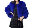 画像1: women's Fake Fox half fur coatフェイクフォックスファーショート　ハーフコートプラス大きなサイズあり (1)