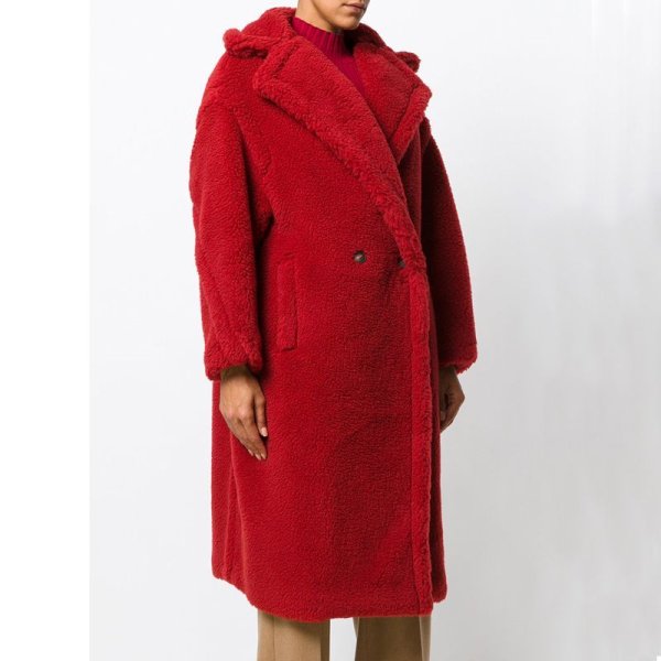 画像1: women's Long Real Lamb Fur coat Jacket リアルシープスキンロングコート　 (1)