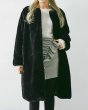 画像2: women's fake long paragraph wild plush coat フェイクファーシンプルノーカラーモコモコロング コート　 (2)