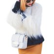 画像2: women's Fake Fur Rabbit Jackets coat　フェイクラビットファー2トーンジャケット コート　プラス大きなサイズあり (2)