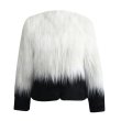 画像3: women's Fake Fur Rabbit Jackets coat　フェイクラビットファー2トーンジャケット コート　プラス大きなサイズあり (3)