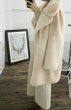 画像4: women's fake  Rex rabbit fur  long  coat  jacketフェイクモコモコファーロング コート　 (4)