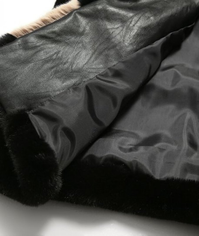 画像6: women's  Rex Rabbit wool lambs sheepskin cut in long fur coat  レッキスラビットロングコート ジャケット (6)