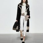 画像1: women's  Rex Rabbit wool lambs sheepskin cut in long fur coat  レッキスラビットロングコート　ジャケット (1)