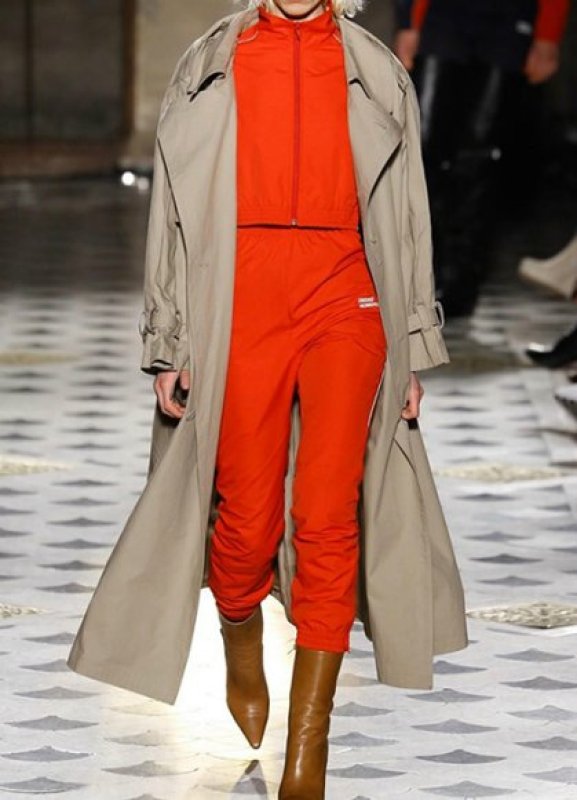 画像3: Women's loose large lapel double-breasted waist trench profile coat レディース ゆったり 大きいラペル ダブルブレスト ウエスト トレンチ プロファイルコート (3)