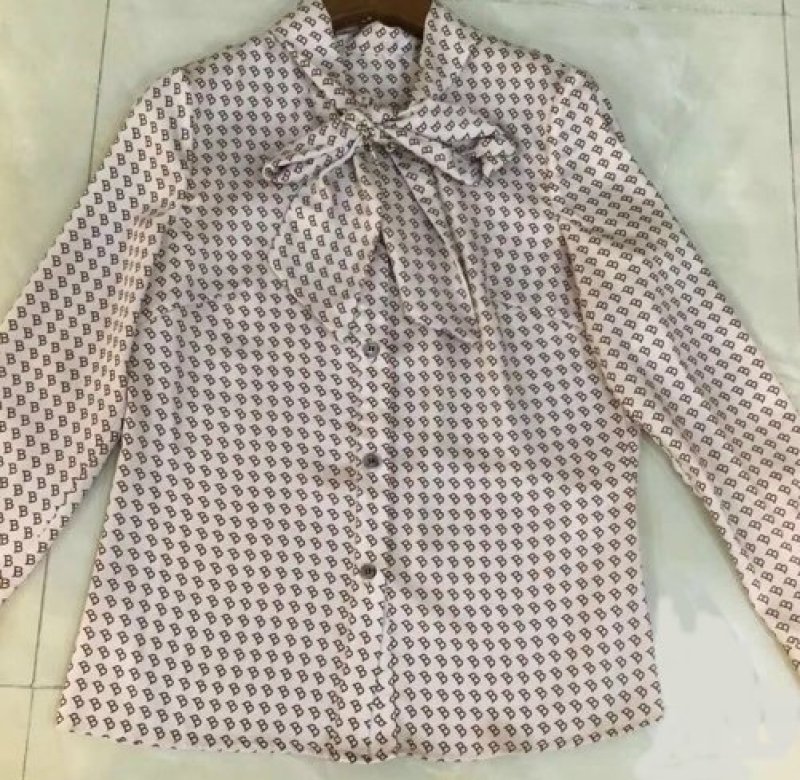 画像3: women's British long-sleeved loose shirtブリティッシュロング袖ボウタイブラウス　シャツ　トップス (3)