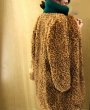 画像5: leopard Fake rabbit fur long coat モコモコフワフワフェイクラビットファーレオパード　ヒョウ柄ロングコート　ジャケット (5)