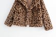 画像6: leopard Fake fur  coat Jacketフェイクレオパード　ヒョウ柄ファーコート　ジャケット　ジャケット (6)
