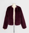 画像2: Fake  rabbit fur coat  jacket coat フェイクラビットファーコート　ジャケット　ジャケット (2)