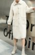 画像6: Women  Real sheep shearing long-sleeved coat Jacket  ベーシックリアルシープスキン ロングコート ジャケット (6)