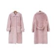 画像9: Women  Real sheep shearing long-sleeved coat Jacket  ベーシックリアルシープスキン ロングコート ジャケット (9)