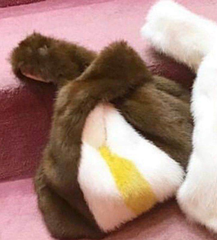 画像11:  rabbit fur tote hand bag リアルラビットファーカラーバリエーション豊富トートバッグ (11)