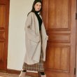 画像2: Women  wool knit cardigan coat Jacket  ベーシックルーズロングカーディガンスタイルコート　ジャケット　コーディガン　 (2)