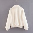 画像3: fake rabbit fur white short coat  jacket フェイク ラビットファージャケット (3)